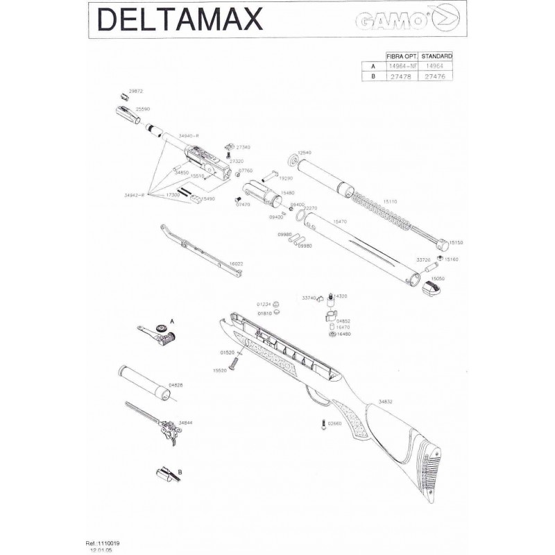 1 Gamo Delta Max 2005 Despiece