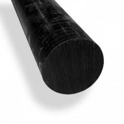 Cilindro Polietileno Negro Macizo 40mm X 50 Cm.