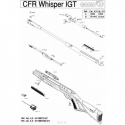 1 Gamo CFR Whisper IGT Despiece