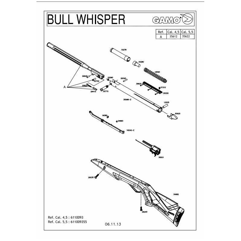 1 Gamo Bull Whisper Despiece