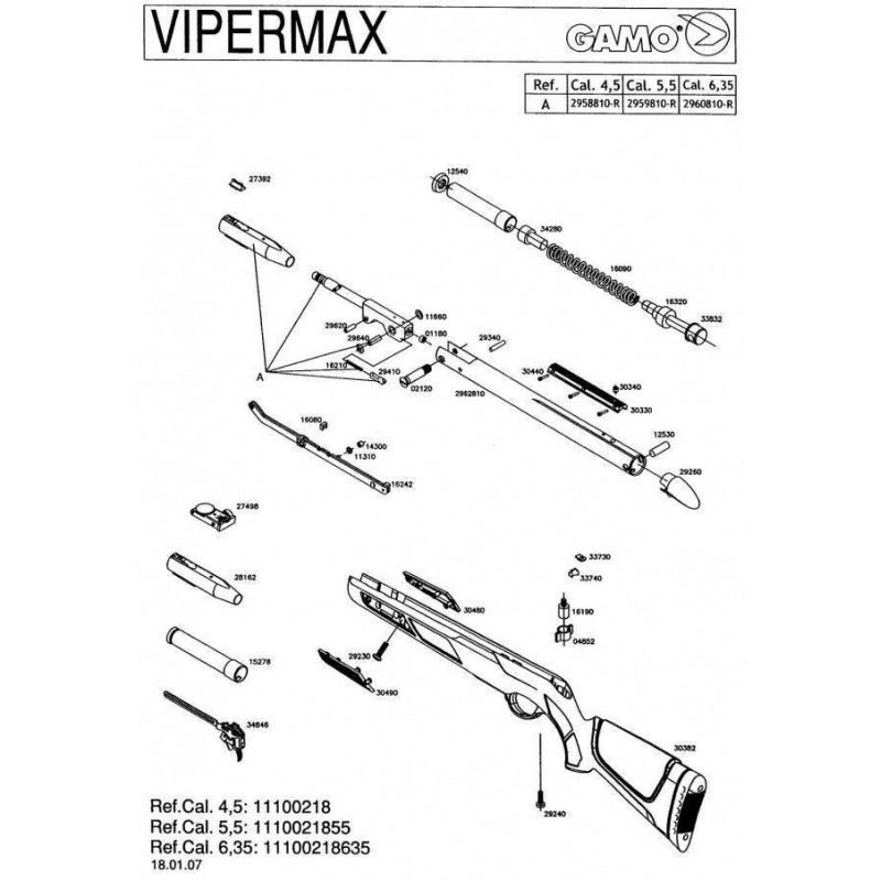 1 Gamo Vipermax Despiece