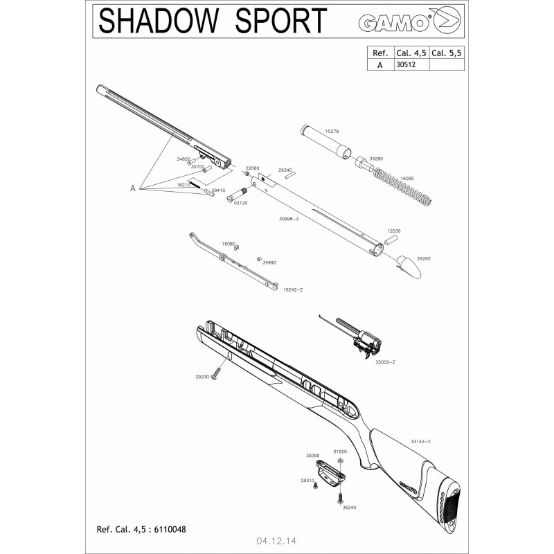 1 Gamo Shadow Sport Despiece