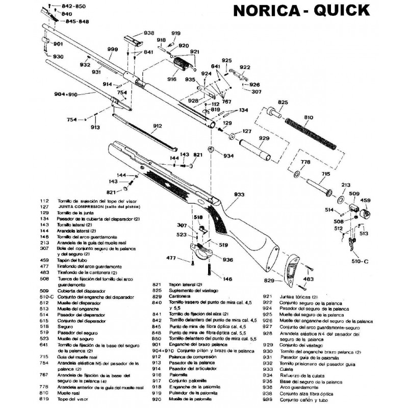 1 Norica Quick Versión 1 Despiece
