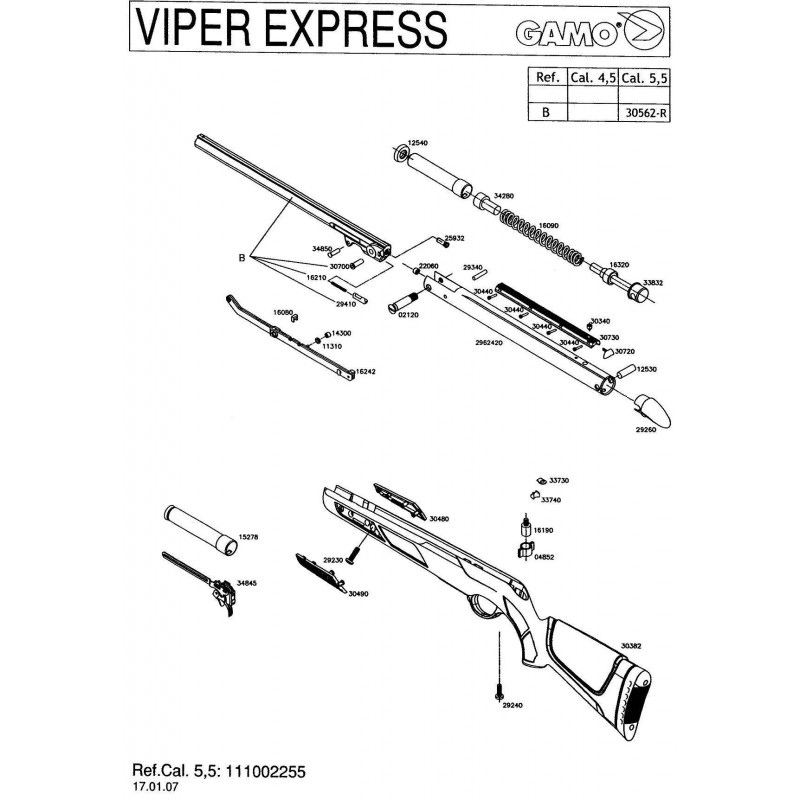 1 Gamo Viper Express 2007 Despiece