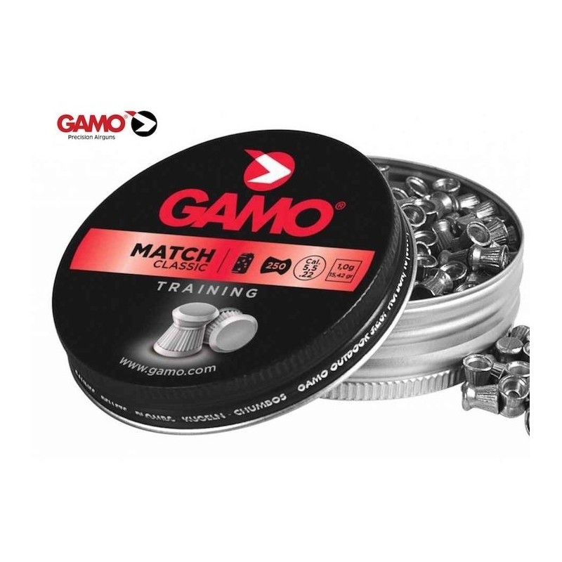 Plomos Balines Gamo Match 5.5 Caja Metal 250 unidades
