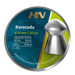 Plomos Balines H&N Baracuda 6.35 150 unidades
